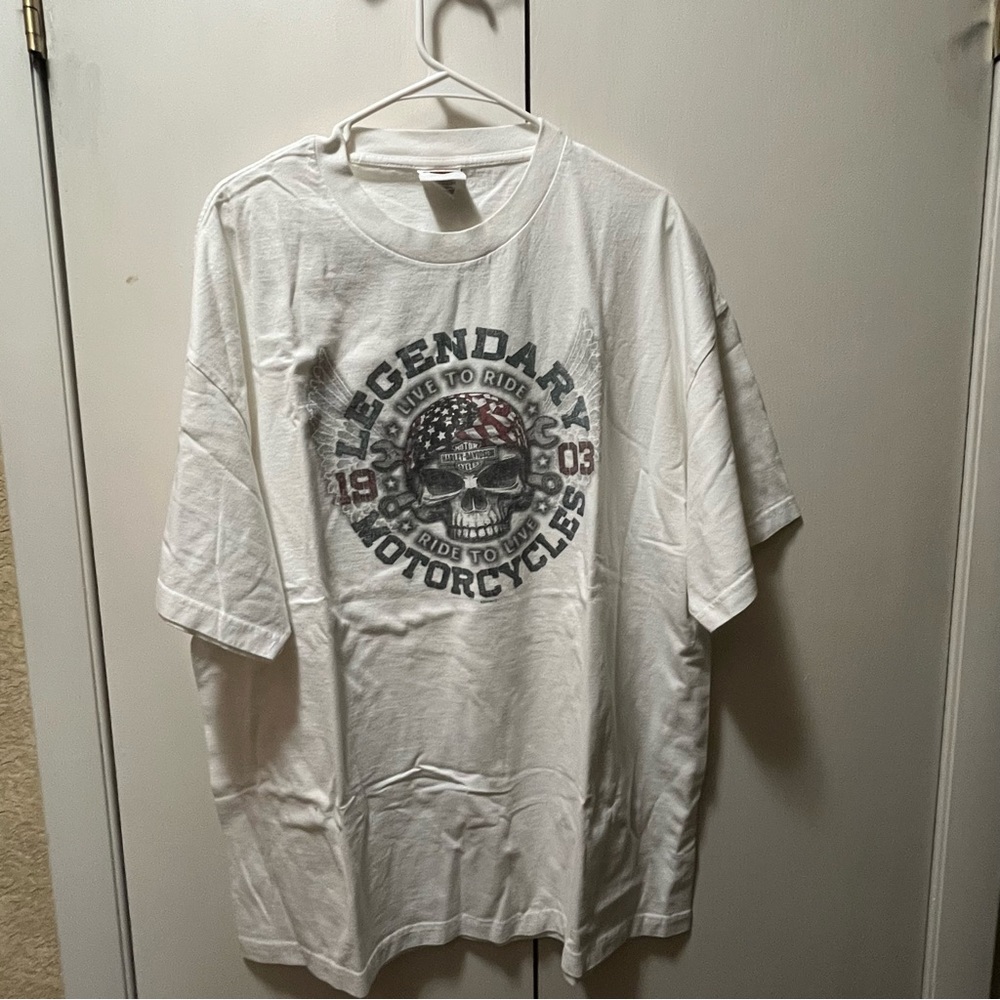 Harley-Davidson Mother Road Kingman Arizona White Short Sleeve Tee